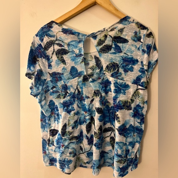 Northern Reflections Keyhole Back Top Short Sleeve XXL Petite - Picture 2 of 4